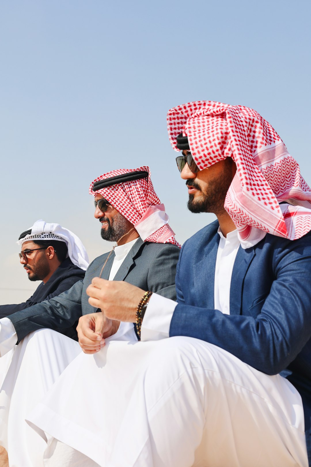 Meet the gentlemen of Eighty Six Media Celebrating the UAE National the Arabic way. (2023)